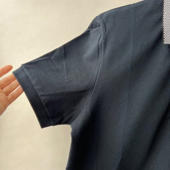 Raf Simons x Fred Terry double layered collar polo, navy, Size 42 - Picture 9 of 12